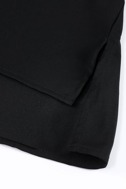 3/4 Puff Sleeve Oversize Shirt